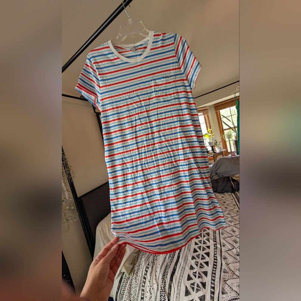 J. Crew Multicolor Striped Tee
